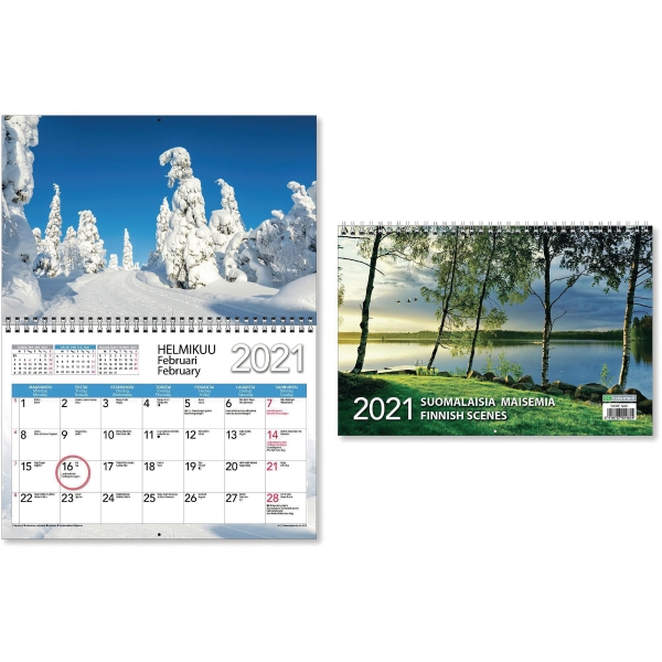 CC 5601 Suomalaisia maisemia seinäkalenteri 2021 300 x 400mm - Seinäkalenterit - 5601 - 1
