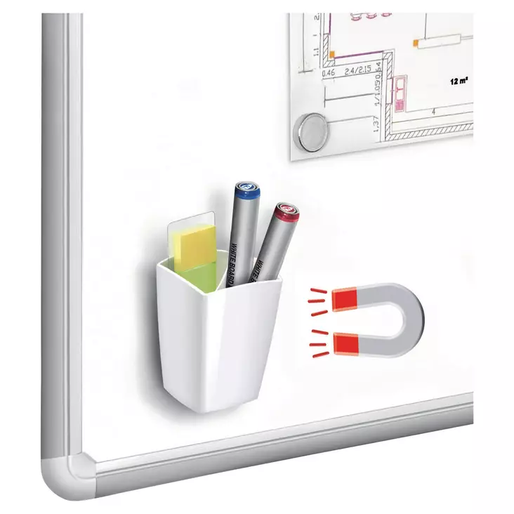 Cep kynäteline valkotauluun magneettinen valkoinen - Puhdistusliinat ja paineilma - 1005310021 - 1