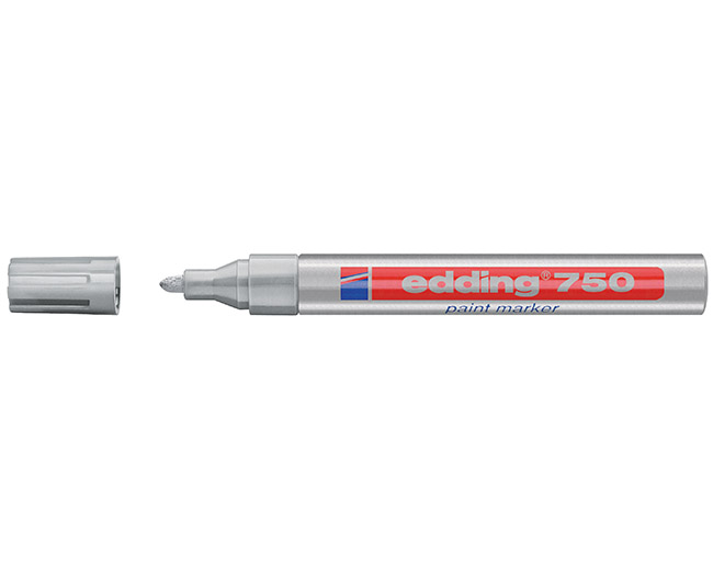 EDDING 750 PAINT MARKER 2-4MM HOPEA - Lasitaulutussit, liidut - 65671 - 1