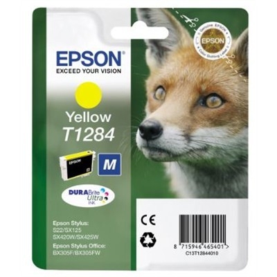Epson DURABrite T1284 yellow mustekasetti. 3.5 ml - Epson mustesuihkupatruunat - T12844011 - 1