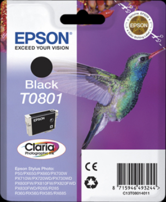 Epson St Photo RX560 musta 7ml - Epson mustesuihkupatruunat - T08014011 - 1