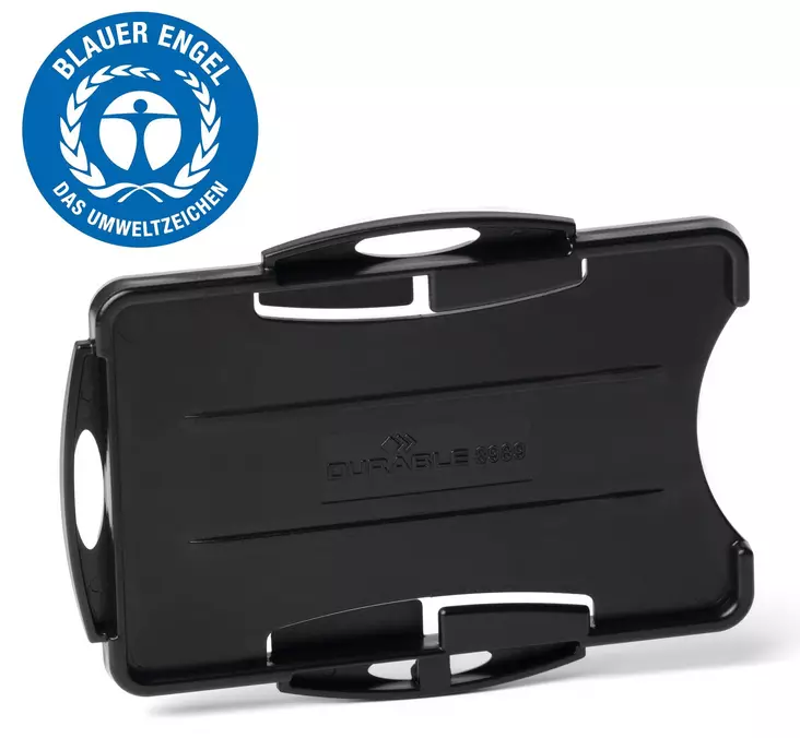 Henkilökorttikotelo Durable ECO kahdelle kortille 10kpl - Nimikortit, kongressineulat, kaulanauhat - 898901 - 1