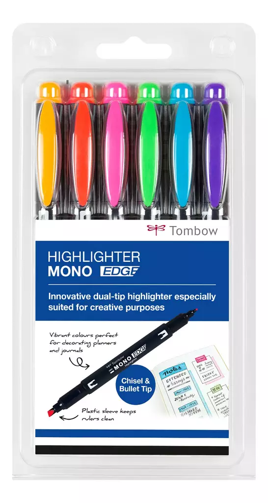 Highlighter MONO edge set ass (6) - Korostuskynät - TOM13101 - 1