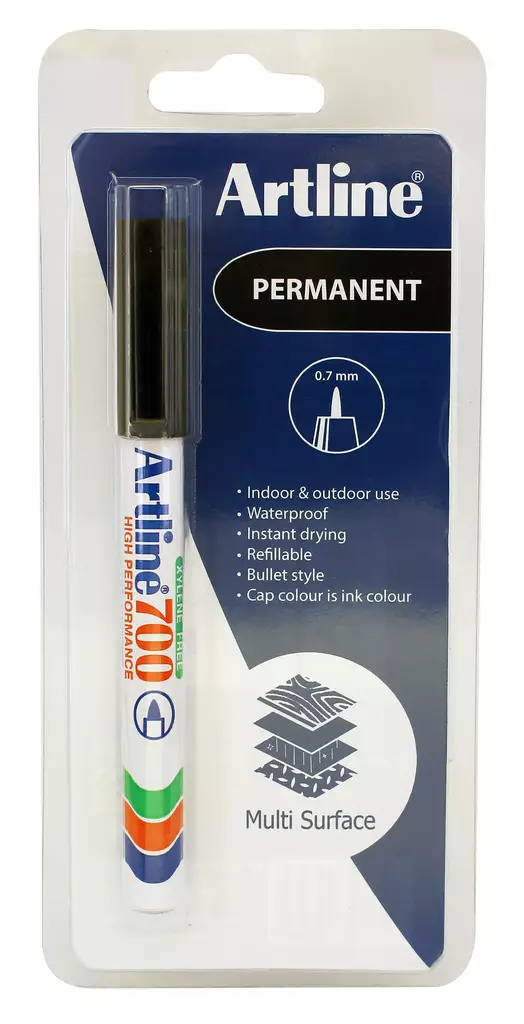 Huopakynä EK-700/C1 0.7mm musta - Merkkauskynät, -tussit - ART070002B1 - 1