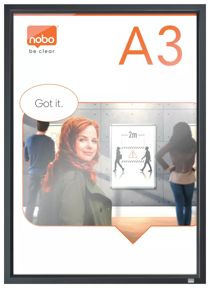 ImpressionPro Clip julistekehys A3 harmaa - Infotaskut, julistekehykset - 1915581 - 1