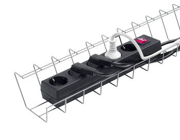 Johtokouru MAXI 785x105x70mm hopea - Johtojen ja kaapeleiden hallinta - 105061 - 1