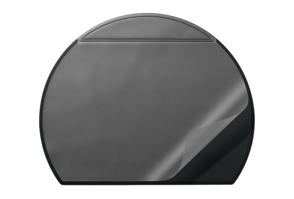 Kirjoitusalusta päällisellä puolipyöreä 65x52cm, musta - Kirjoitusalustat - 729001 - 1