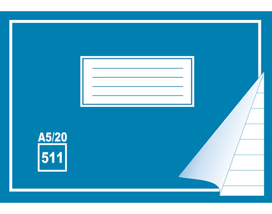 KIRJOITUSVIHKO SIN 511 A5/20 VIIVAT - Kouluvihkot - 68421 - 1