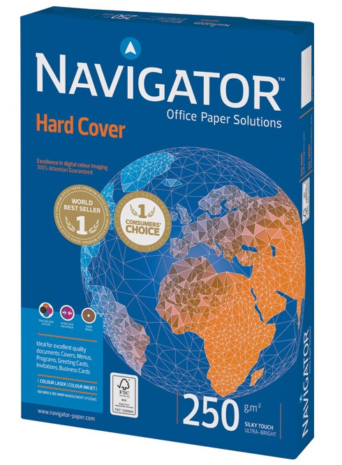 Kopiopaperi NAVIGATOR A4/250g valkoinen - Valkoiset tulostuspaperit - NAVCOL250A4 - 1