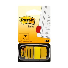 Merkkaaja Post-it 25,4x43,2 yellow - Teippimerkit, merkkaajat - 7100102671 - 1