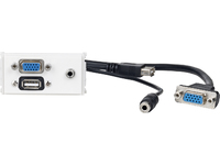 Outlet Panel VGA/ 3,5mm/USB2.0 - Wall Connection - WI221271 - 1