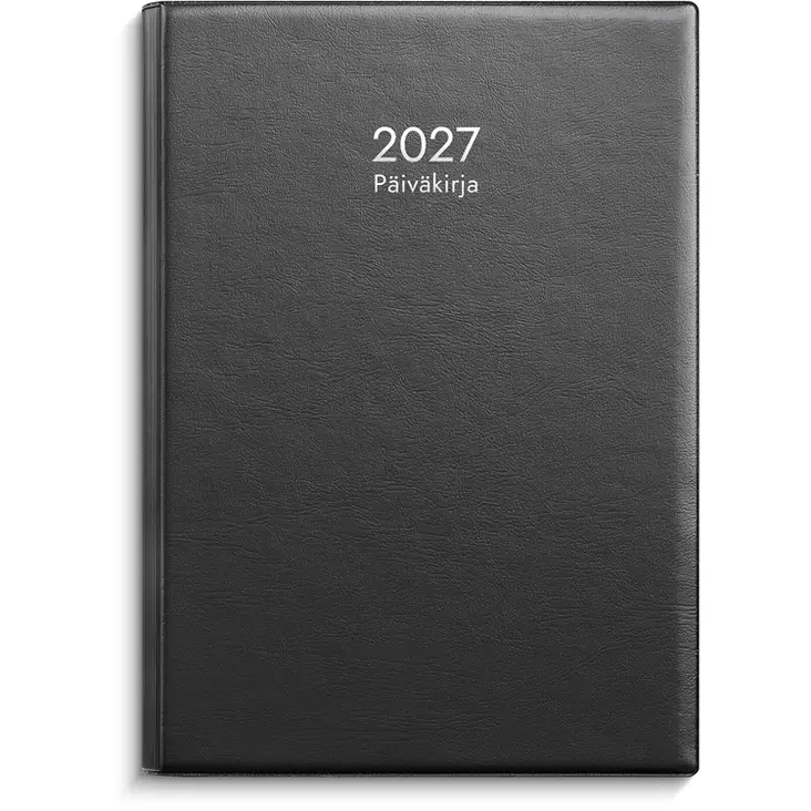 Päiväkirja 2027 musta muovi - Pöytäkalenterit - 10131 - 1