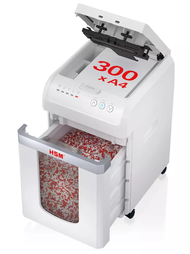 Paperintuhooja HSM X300 P4 Automatic - Paperintuhoojat - 1037111 - 1