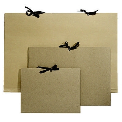 Piirustussalkku A3 nauhasuljenta ruskea - Kansiot - 359001 - 1