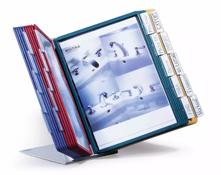 Pöytäteline Durable Vario A4 5699 20 taskua - Selailutelineet, pikahakutelineet - 569900 - 2