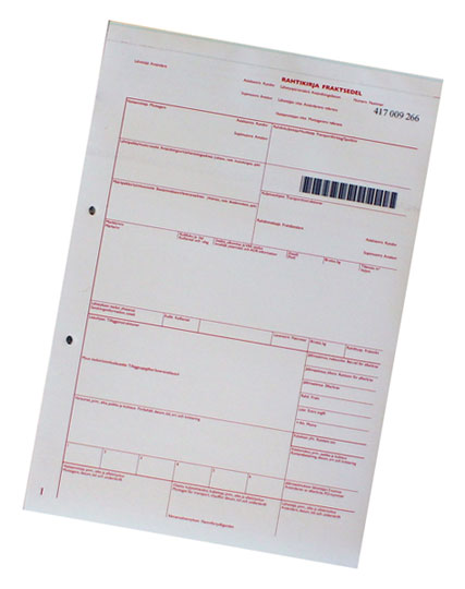 Rahtikirja RK1 numeroitu/viivakoodilla 300kpl - Kirjoituspaperit ja lomakkeet, kortistot - rk1 - 1
