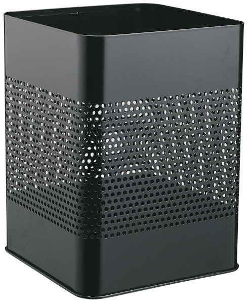 Roska-astia Durable Metal Square 18,5L musta - Paperikorit, roskakorit - 332001 - 1