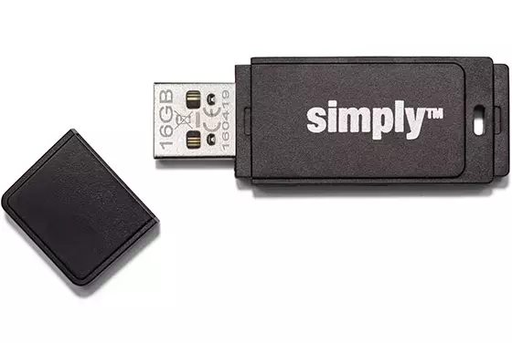 SIMPLY USB 2.0 FLASH DRIVE WITH CAP 16GB - Muistitikut, CD-, DVD-levyt - 79461 - 1