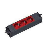 STEP BASE - 3xSchuko Red GST18 - Table Connection - 336.601 - 1