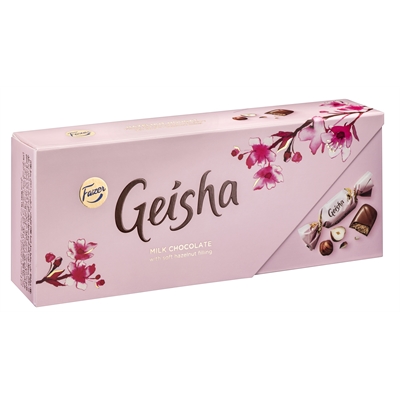 Suklaakonvehti Fazer Geisha 250 g - hieno maitosuklaakonvehti pehmeällä nougat-täytteellä - Makeiset - 400009 - 1