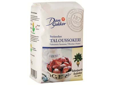Taloussokeri Dansukker 1kg - Sokerit, hunajat ja makeutusaine - 269261 - 1