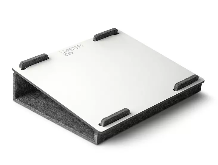 Tietokoneteline Läpsteri 15" musta/valkoinen - Tablet, kannetavien telineet - 385111 - 2