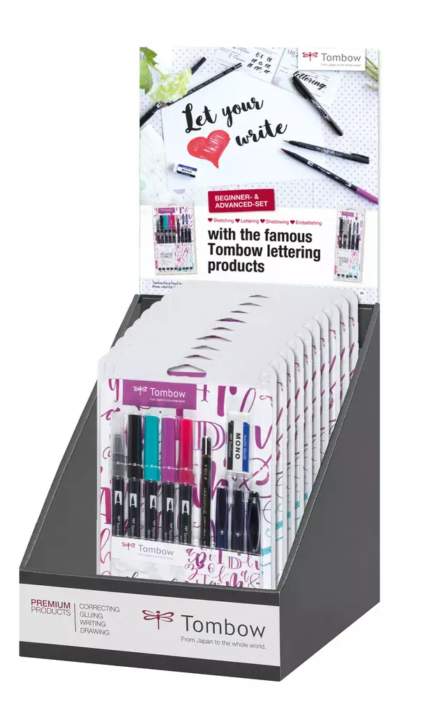 Tombow hand lettering set Advanced display (10) - Taidekynät - TOM15021 - 1