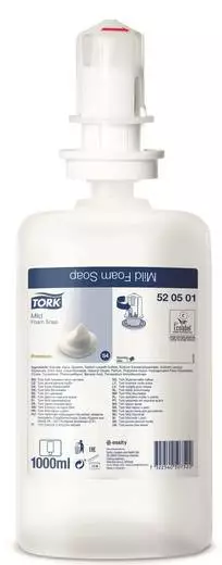 Vaahtosaippua Tork Mildly Scented 1 litra S4/520501 - Henkilöhygienia, ihon hoitotuotteet - 520501 - 1