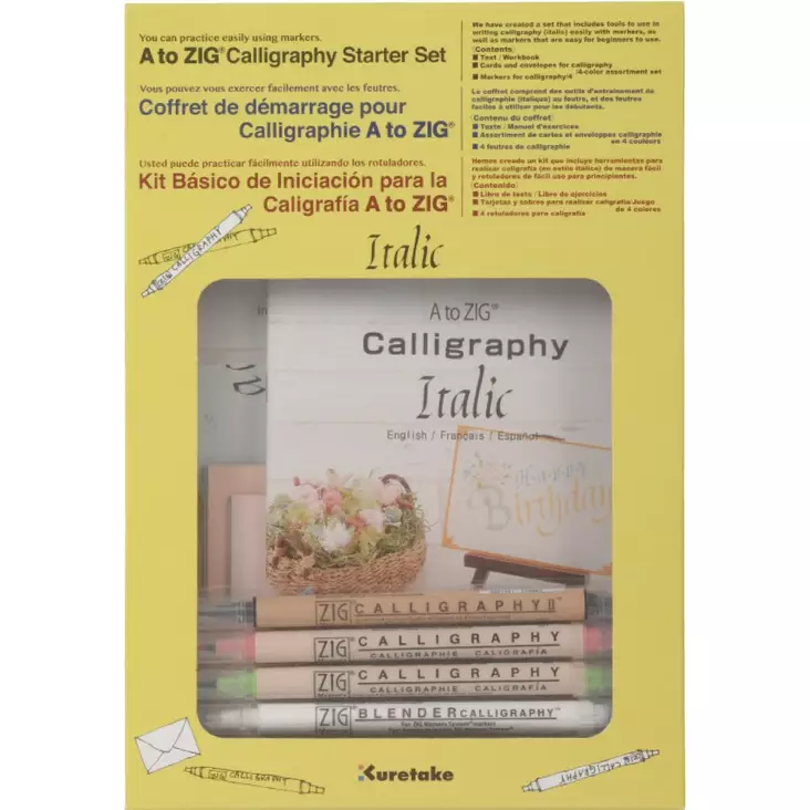 ZIG Calligraphy -aloitussetti Italic - Kalligrafiakynät - ZIGMSST001 - 1