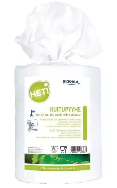 Kuitupyyherulla 100ark/rll HETI - Siivous-ja keittiötarvikkeet - 15900962 - 1