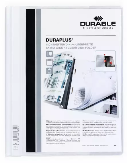 DURABLE DURAPLUS TARJOUSKANSIO VALKOINEN - Kansiot - 257902 - 1