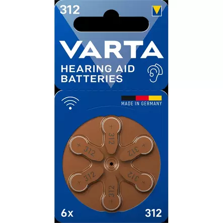 Paristo Varta Hearing Aid Batteries 312/6KPL - Paristot, varavirtalähteet - 395062 - 1