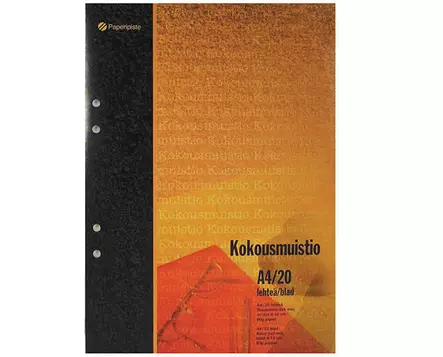Kokousmuistio Paperipiste A4/20 yleisrei'itys 5x5 mm ruudut - Nidotut vihkot - 46582 - 1