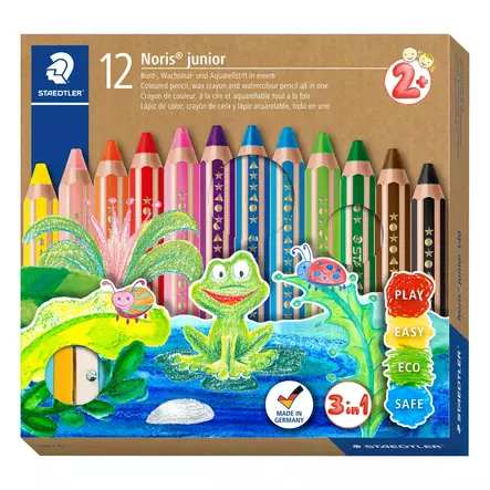 Coloured pencil Noris Junior chunky 3in1 (12) - Värityskynät - STA140C12 - 1