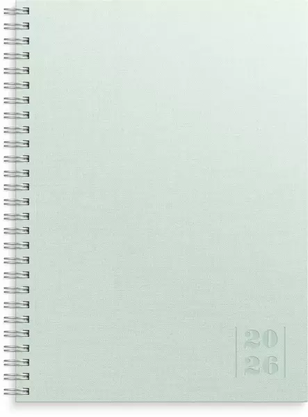 Kalenteri 2026 Business Textile vihreä - Pöytäkalenterit - 398042 - 2