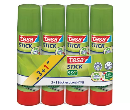 TESA ECOLOGO LIIMAPUIKKO 20G /3+1 - Liimat, liimarollerit - 65892 - 1