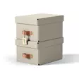 Säilytyslaatikko Leitz Puro pieni 2kpl beige - Säilytyslaatikot, -kuutiot - 61470012 - 1