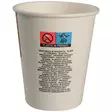Abena kartonkikuppi 240/250ml valkoinen, myyntierä 1 pss=50 kuppia - Kertakäyttöastiat - 134062 - 2