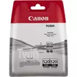 Canon PGI-520Bk musta 2-pack - Canon mustesuihkupatruunat - 2932B012 - 1