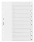 Hakemisto A4 PP 1-10 Valkoinen - Hakemistot, rekisterit - 644102 - 2