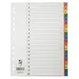 Hakemisto Q-Connect A4 1-20 PP värillinen - Hakemistot, rekisterit - 218142 - 2