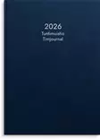 Kalenteri 2026 Tuntimuistio sininen keinonahkakansi sidottu A4 - Pöytäkalenterit - 398022 - 2
