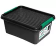Säilytyslaatikko 12,5L kannella, klipsikiinnitys, kierrätysmuovi - Säilytyslaatikot, -kuutiot - 331522 - 1