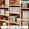 Säilytyslaatikko Leitz Puro M low 2kpl beige - Säilytyslaatikot, -kuutiot - 61480012 - 2