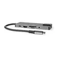 USB Telakointiasema USB 3.2 Gen 1 | USB-C™ Naaras | HDMI™ Ulostulo / RJ45 Naaras / SD / 2x USB-C™ / 3.5 mm naaras / 3x USB-A Naaras | 5 Gbps | 0.20 m | Pyöreä | Kullattu | PVC | Antrasiitti | - USB jakajat - CCBW64775AT02 - 4