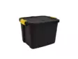 Varastolaatikko Strata Heavy Duty kannella 42l musta - Säilytyslaatikot, -kuutiot - 283802 - 1