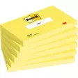 Viestilappu Post-it 655 76x127mm neonkeltainen 6 kpl - Viestilaput, muistilaput, kuutiot - 236882 - 1