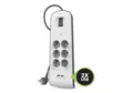Ylijännitesuoja Belkin 6-OS 2 USB-liitintä 2.4A - Valaisimet, jatkojohdot - 393462 - 1