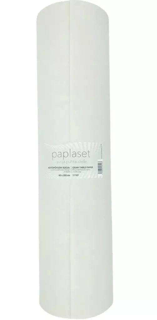 Tutkimuspöytäpaperi leveä 60cmx200m, 1 kpl=2 rullaa - Suojaliinat, pefletit, kasvopyyhkeet - 20822712 - 1