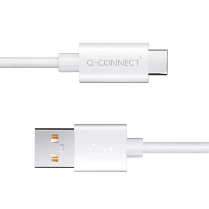 Kaapeli Q-Connect USB-C to USB-A 1,2m - USB-tuotteet - 395092 - 1